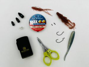 angelschnur gummifische schere wirbel haken