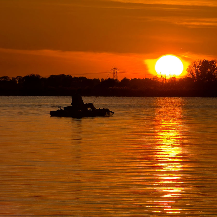 Sonnenuntergang Angler See